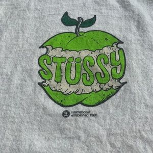 Stussy Rare Green Apple Tee - Mens XL